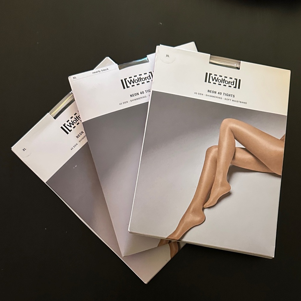 Wolford Black Neon 40 Tights
